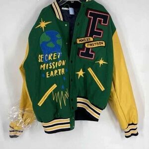 NWOT Swank A Posh Mens Multicolor Long Sleeve Snap Front Jacket Size Big 1X